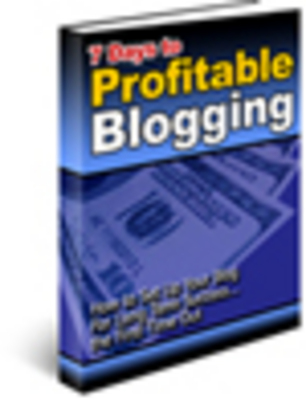 Product picture 7days of profitabe blogging